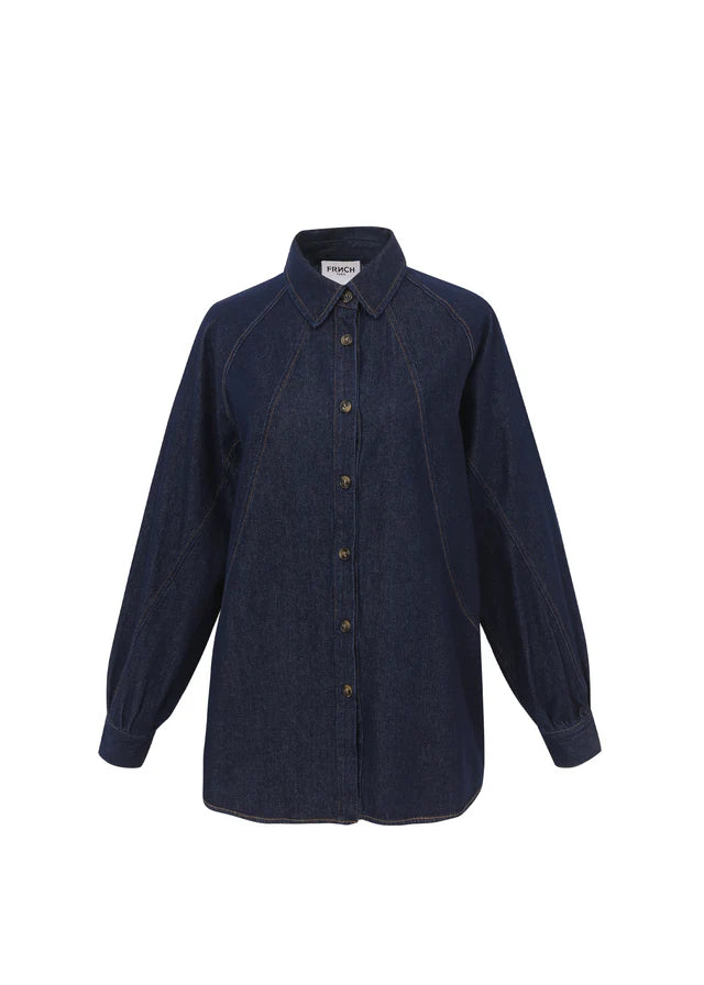 FRNCH CALEEN BLEU MARINE CHEMISE