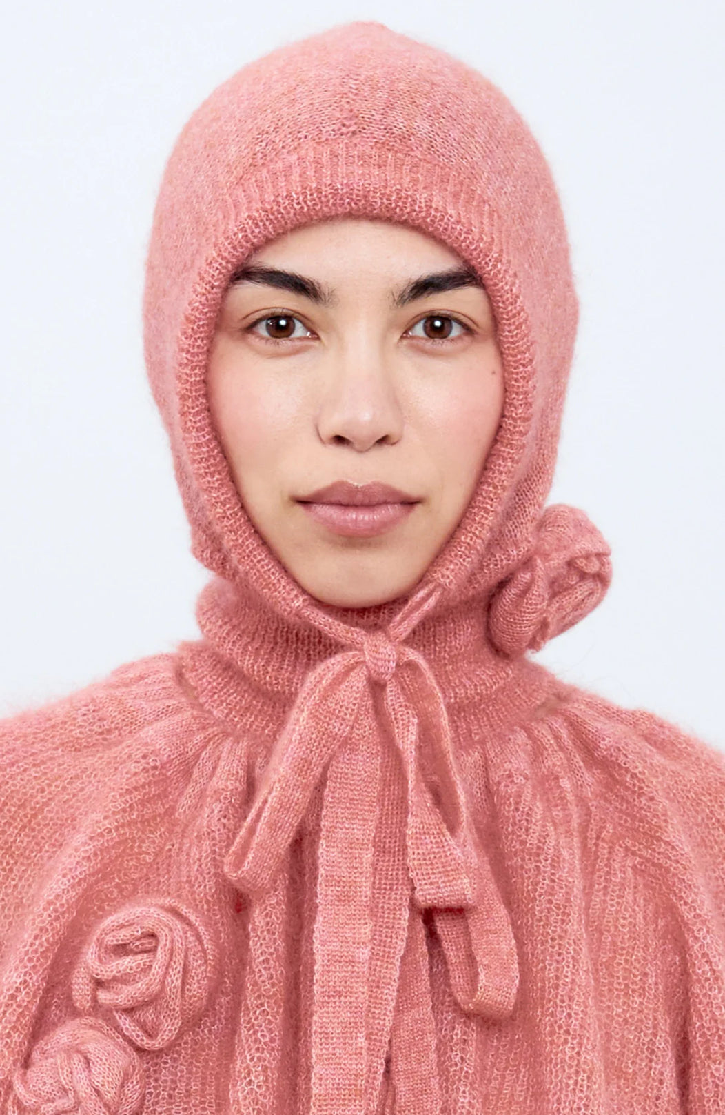 Molly Goddard Wanda Balaclava - Pale Pink