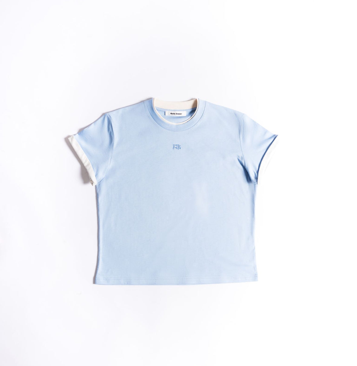 Wales Bonner HORIZON T SHIRT - Light blue