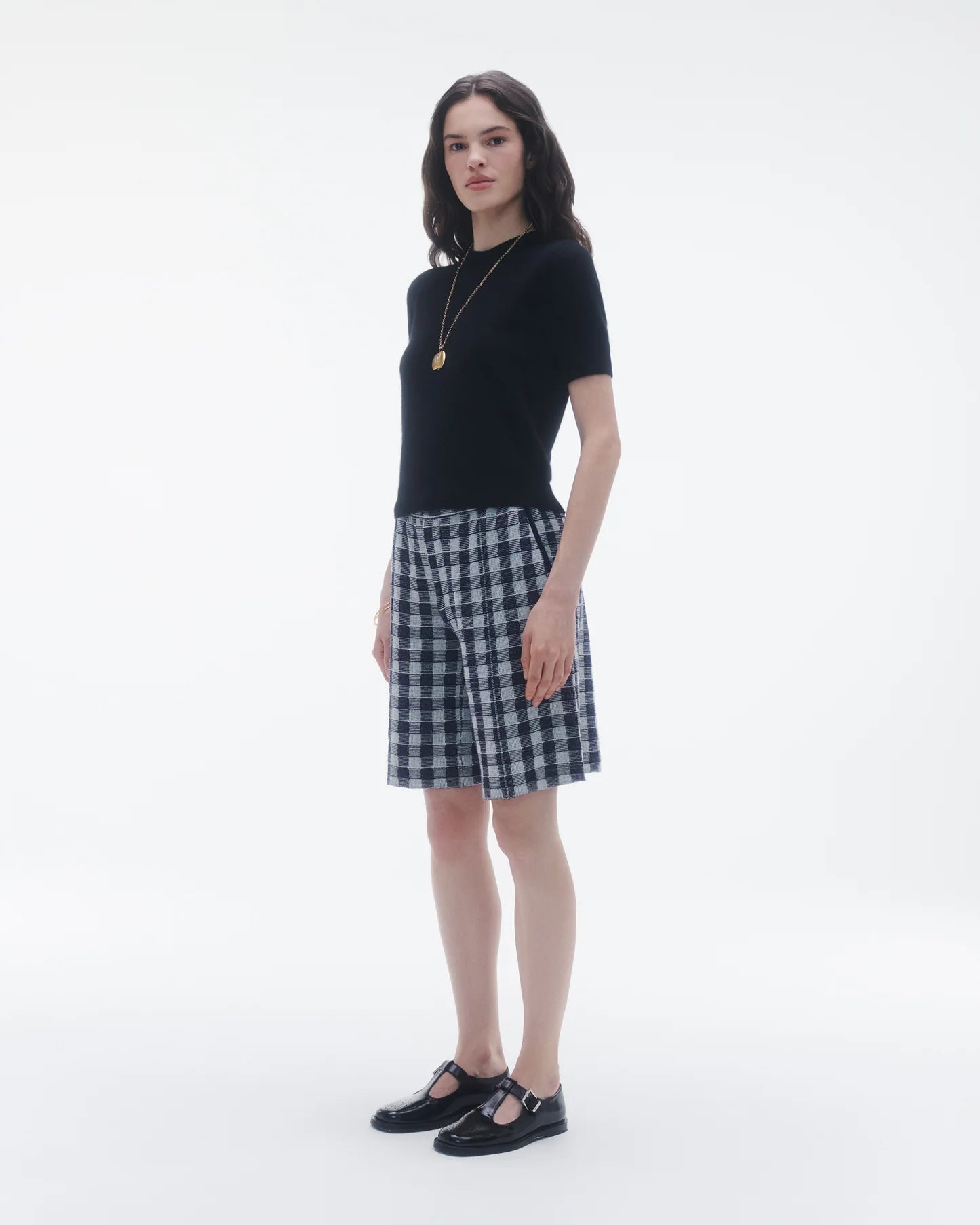 Guest In Residence Gingham Bermuda Short - Midnight Combo