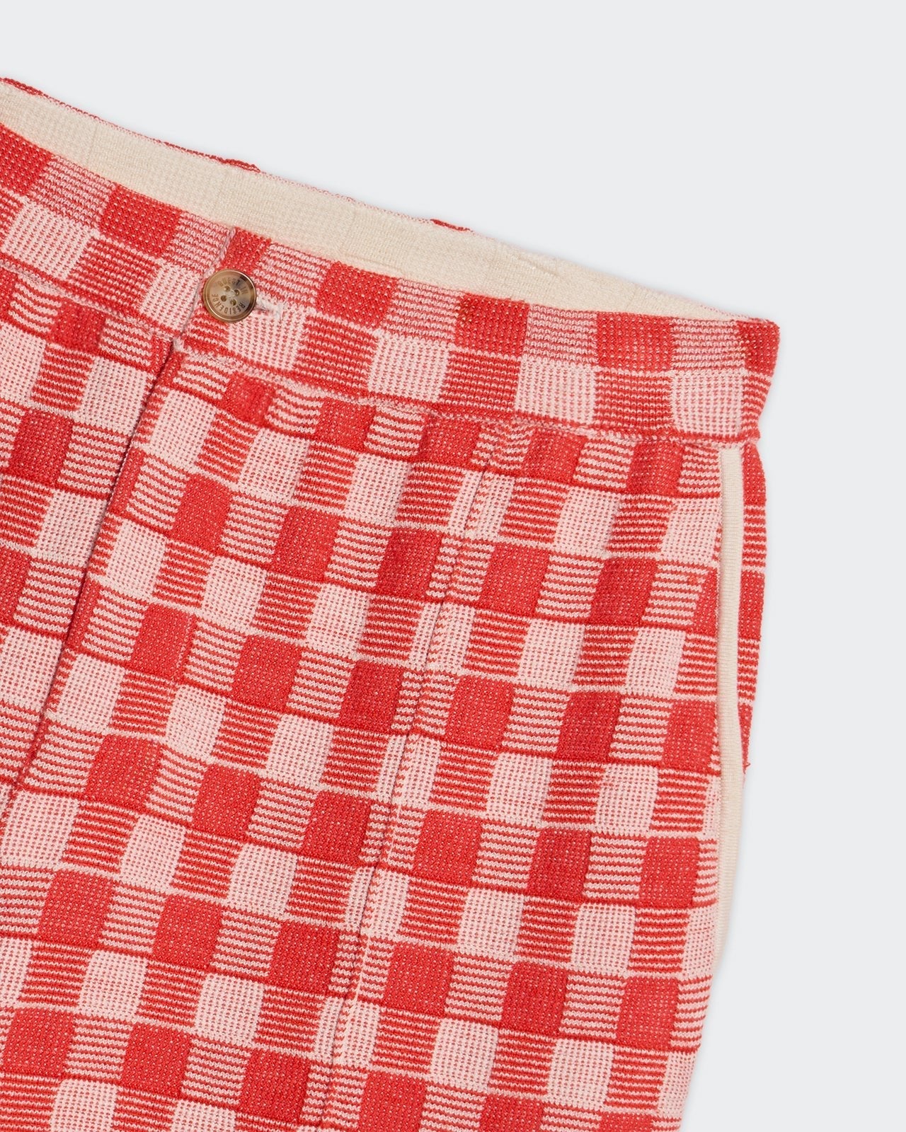 Guest In Residence Gingham Bermuda Short - Cherry Combo