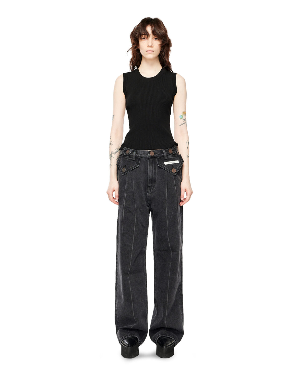 KIMHEKIM Two Pocket Pants - Black