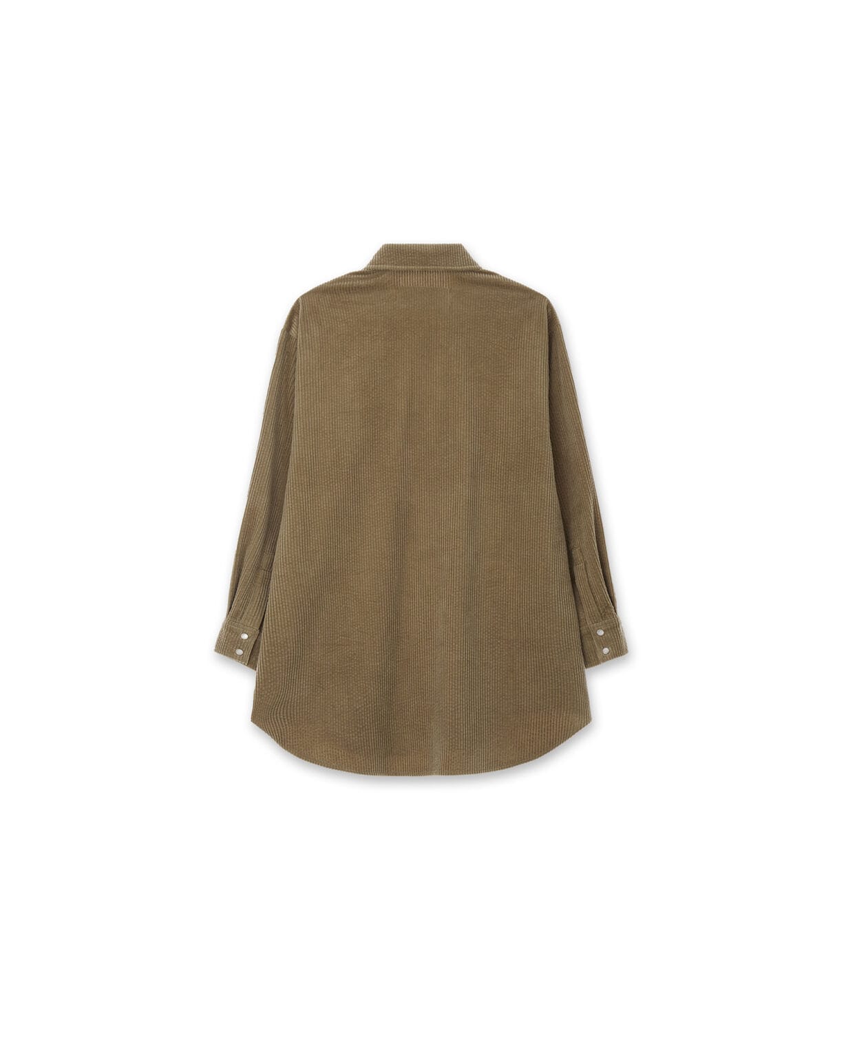 KIMHEKIM Corduroy Labelled Flap Shirt - Beige