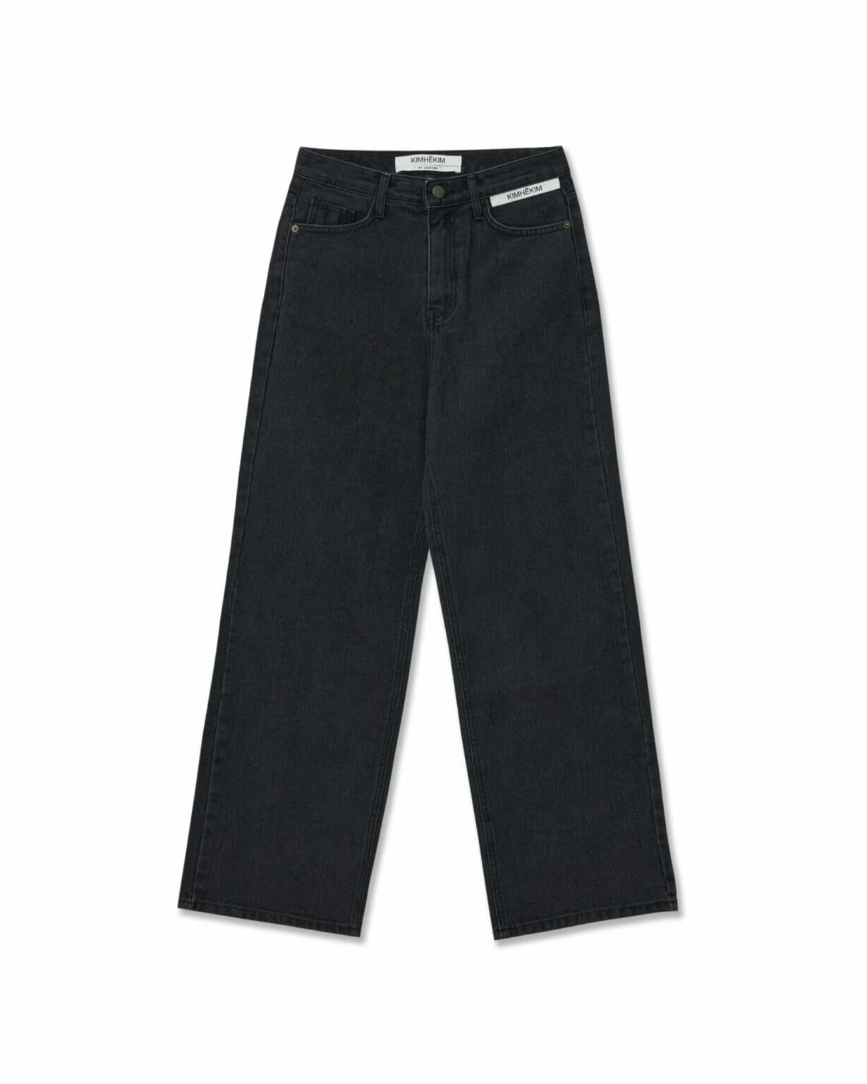 KIMHEKIM Label Wide Denim - Black