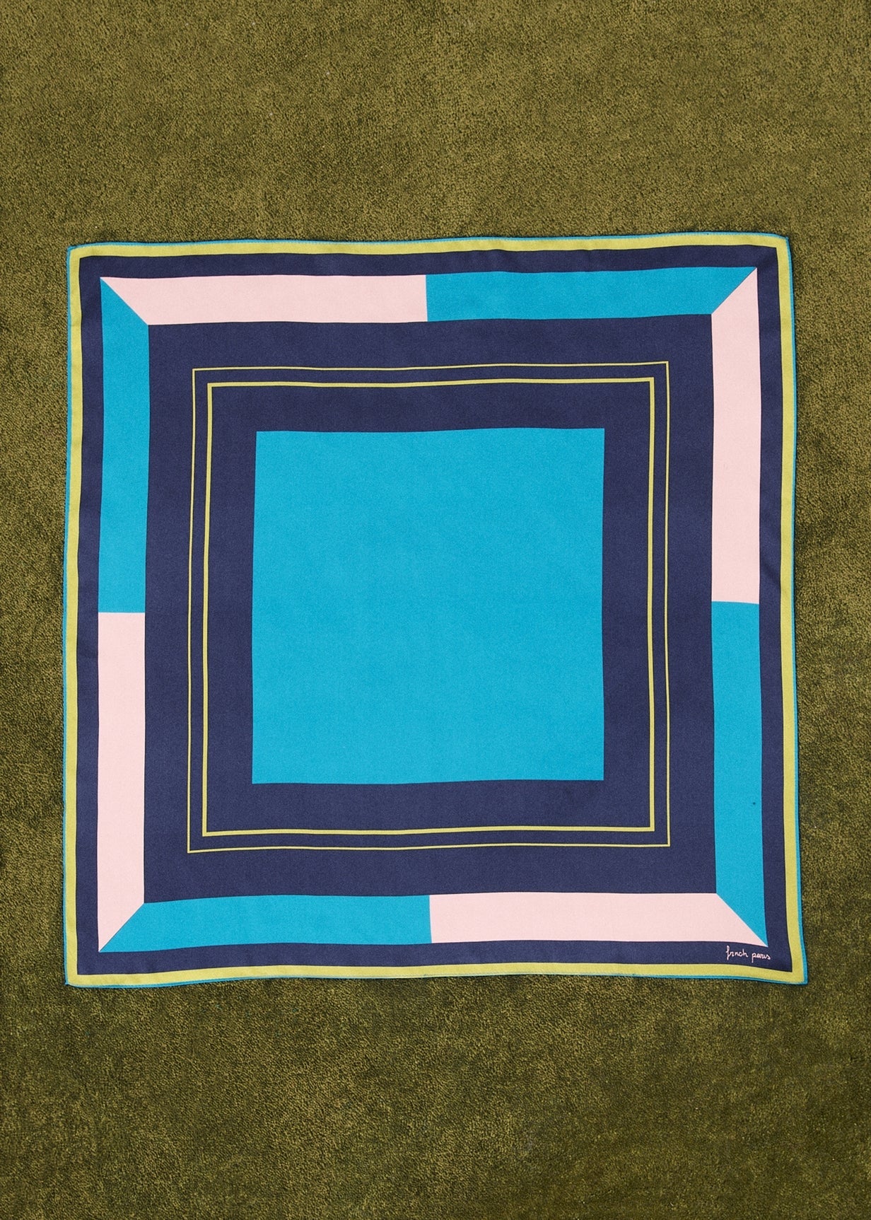 FRNCH FOULARD BLEU AZUR