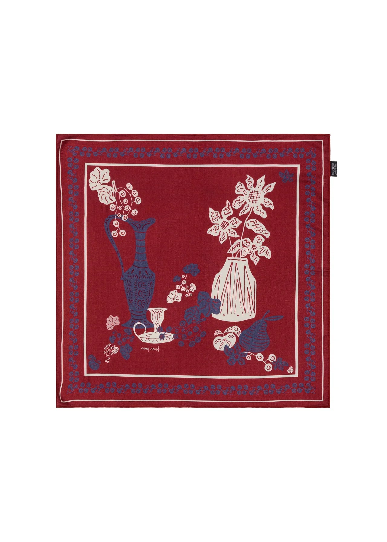 FRNCH FOULARD FLORA BLUE