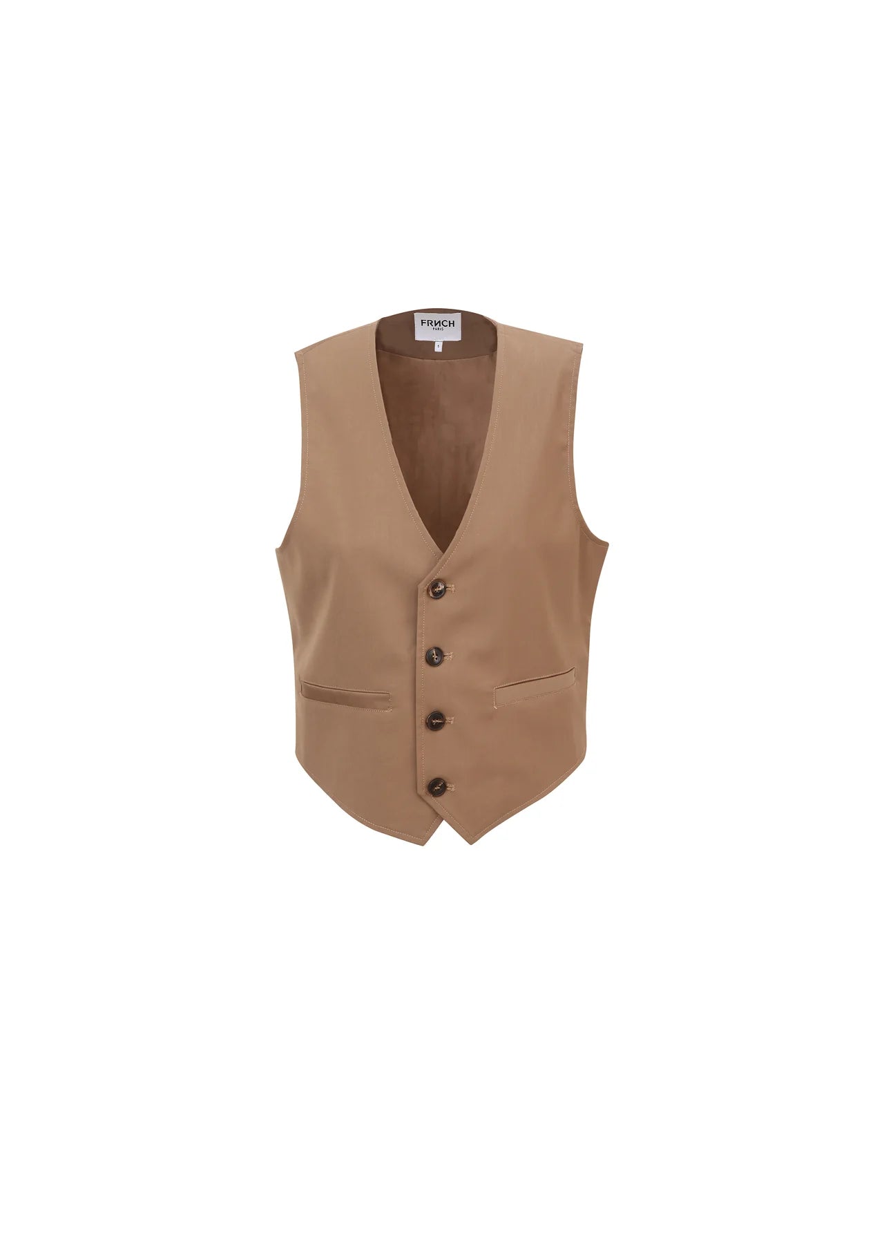 FRNCH GILET COSTUME CAMEL