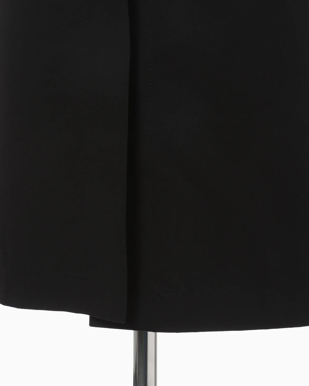 Mame Kurogouchi Organic Cotton Twill Fold-Over Waisted Skirt - Black -SK036