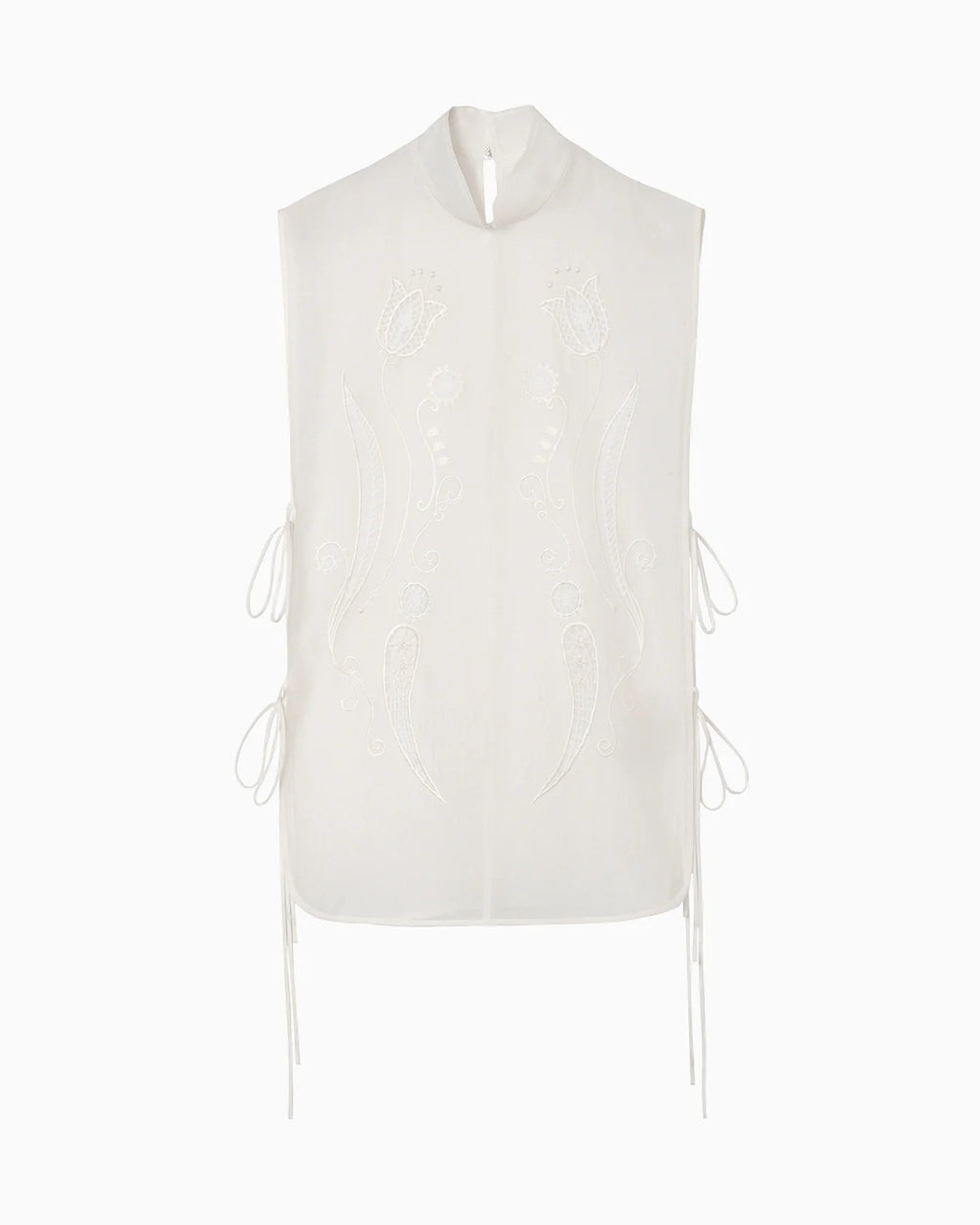 Floral Jacquard Sheer Vest | Mame Kurogouchi CLARK 入荷情報