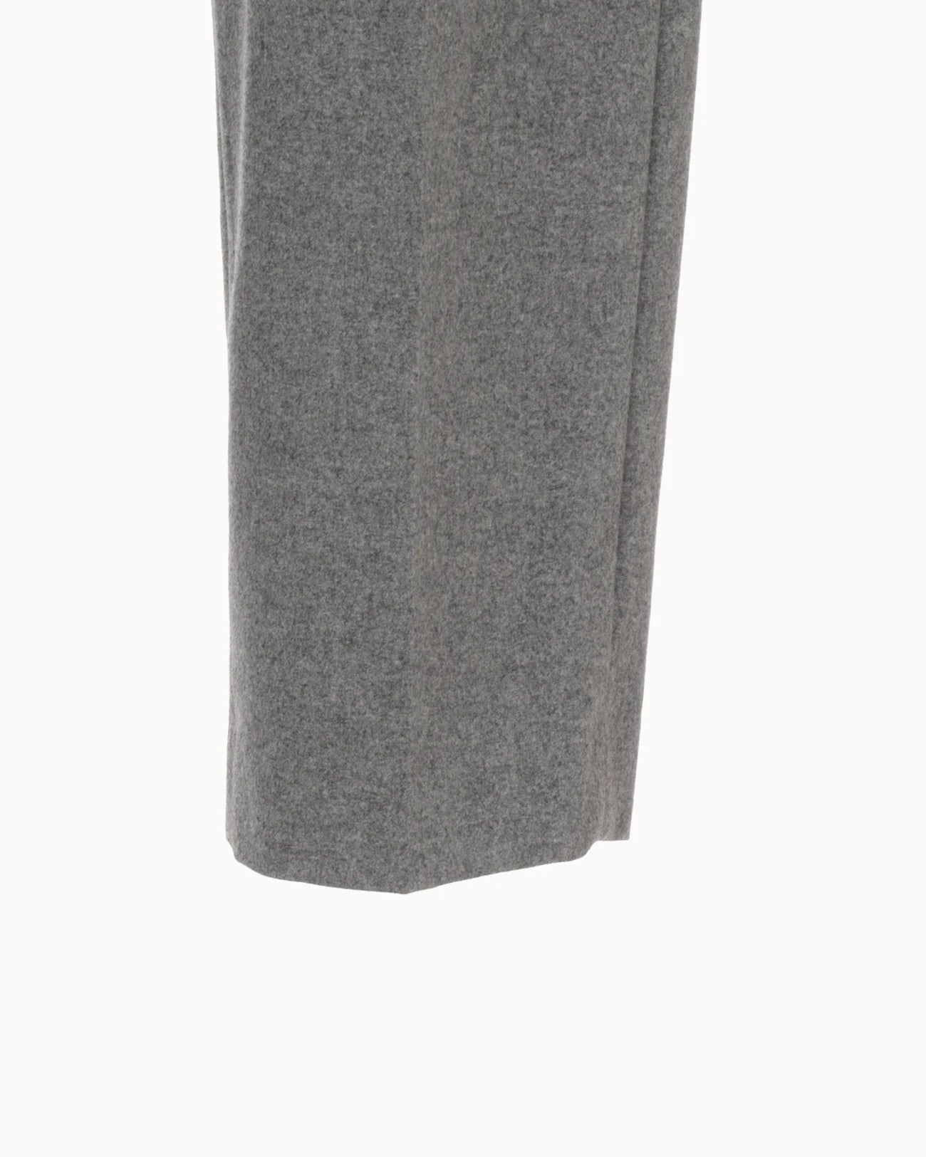 Mame Kurogouchi Wool Flannel Wide Tapered Trousers - Gray MM24FW-PT088