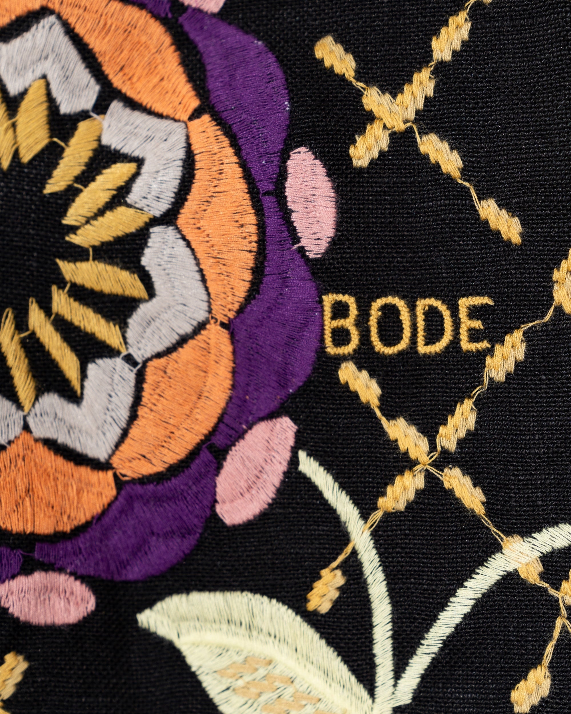 BODE Floral Pinwheel Long Sleeve Louie Black