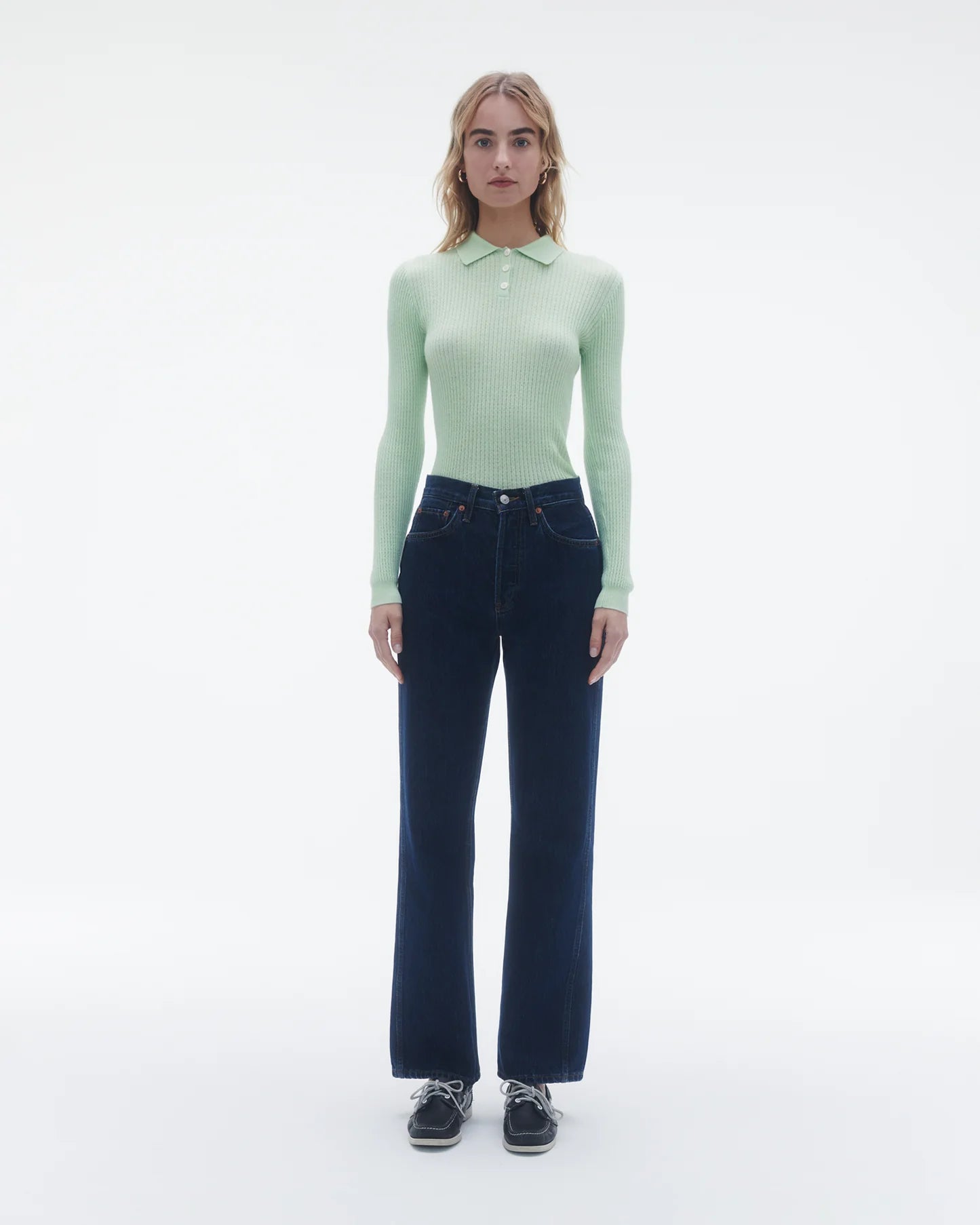 Guest In Residence Shrunken Polo - Mint