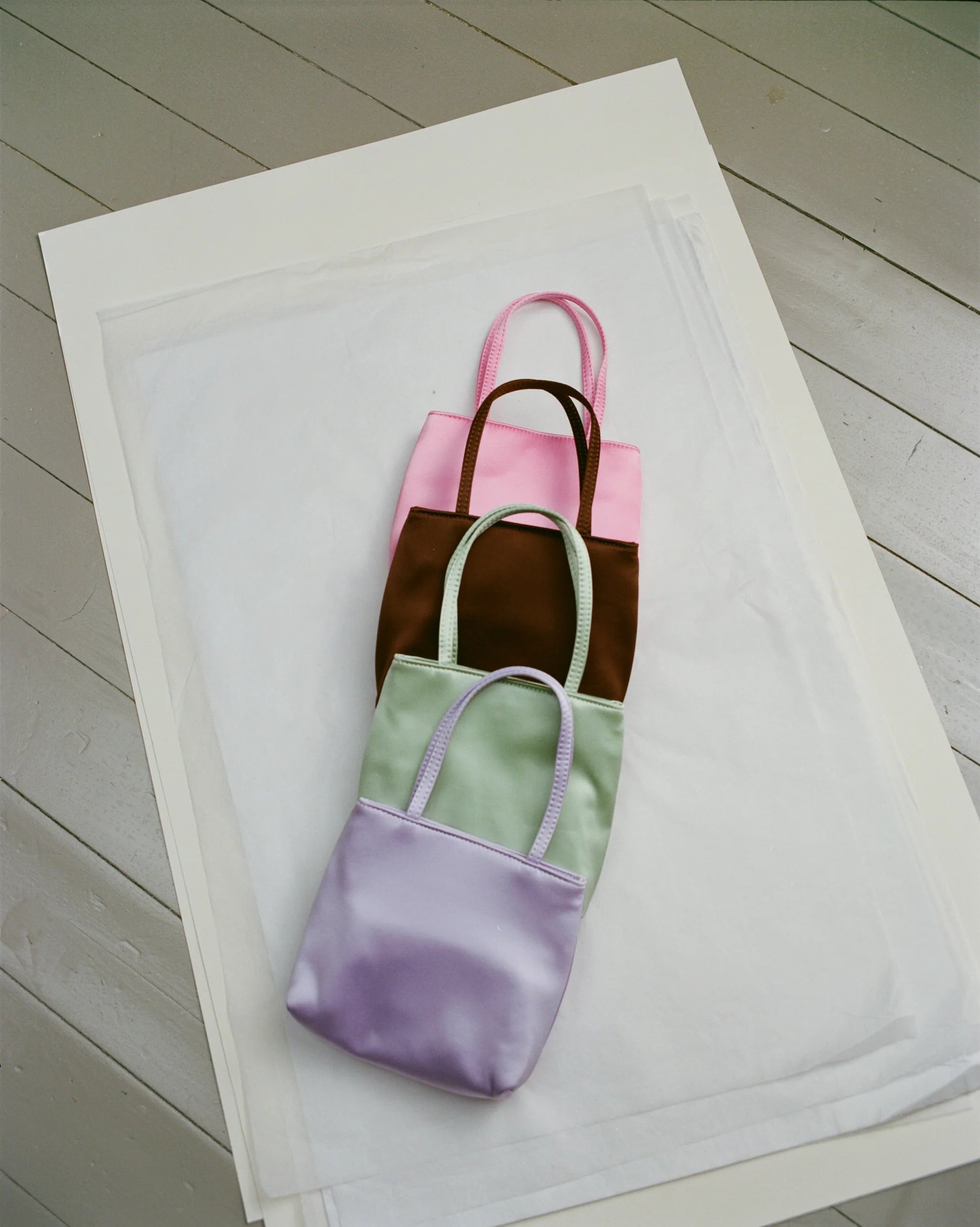 Home of Hai little silk bag - dark brown