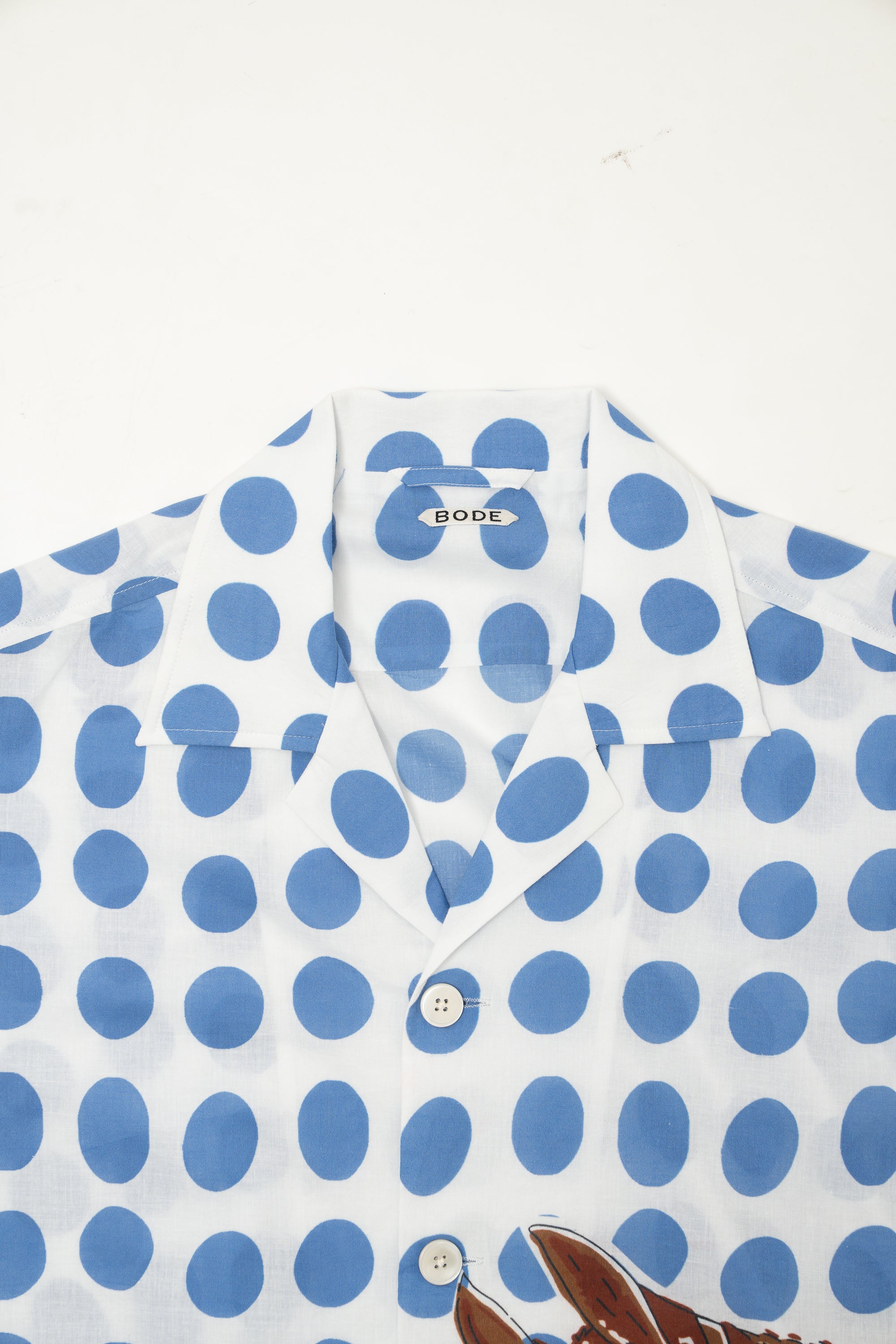 BODE Jockey Dot Short Sleeve Shirt