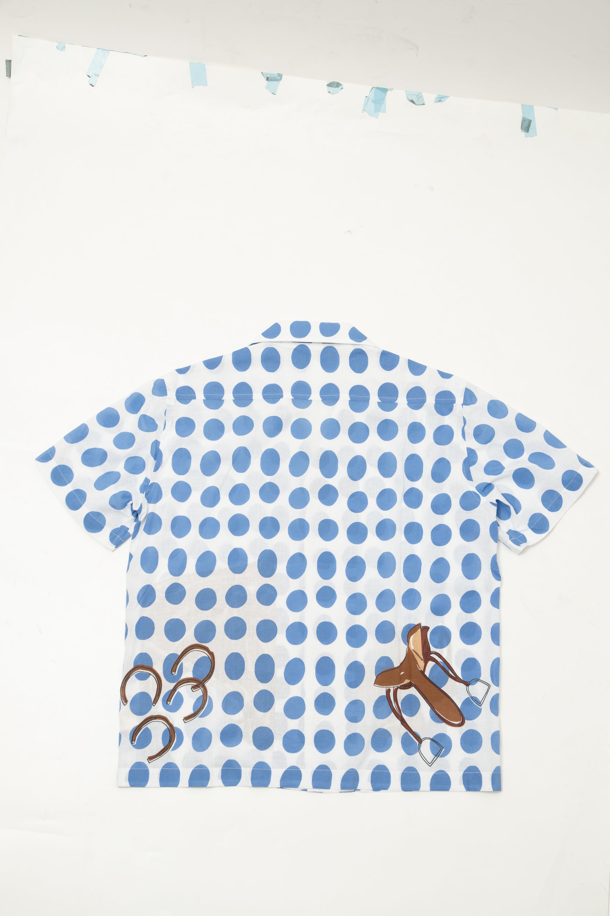 BODE Jockey Dot Short Sleeve Shirt