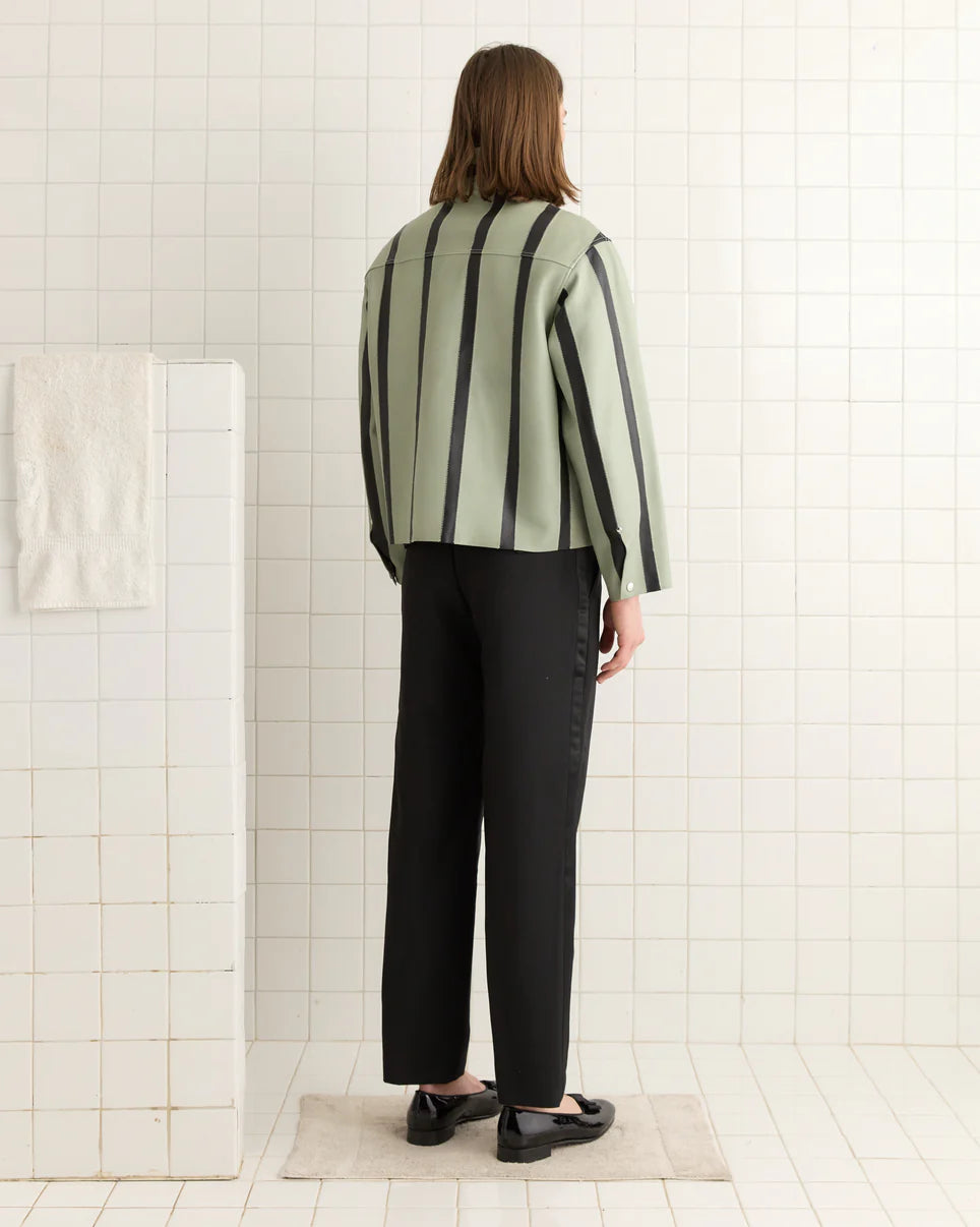 Bode Seafoam Stripe Welding Jacket