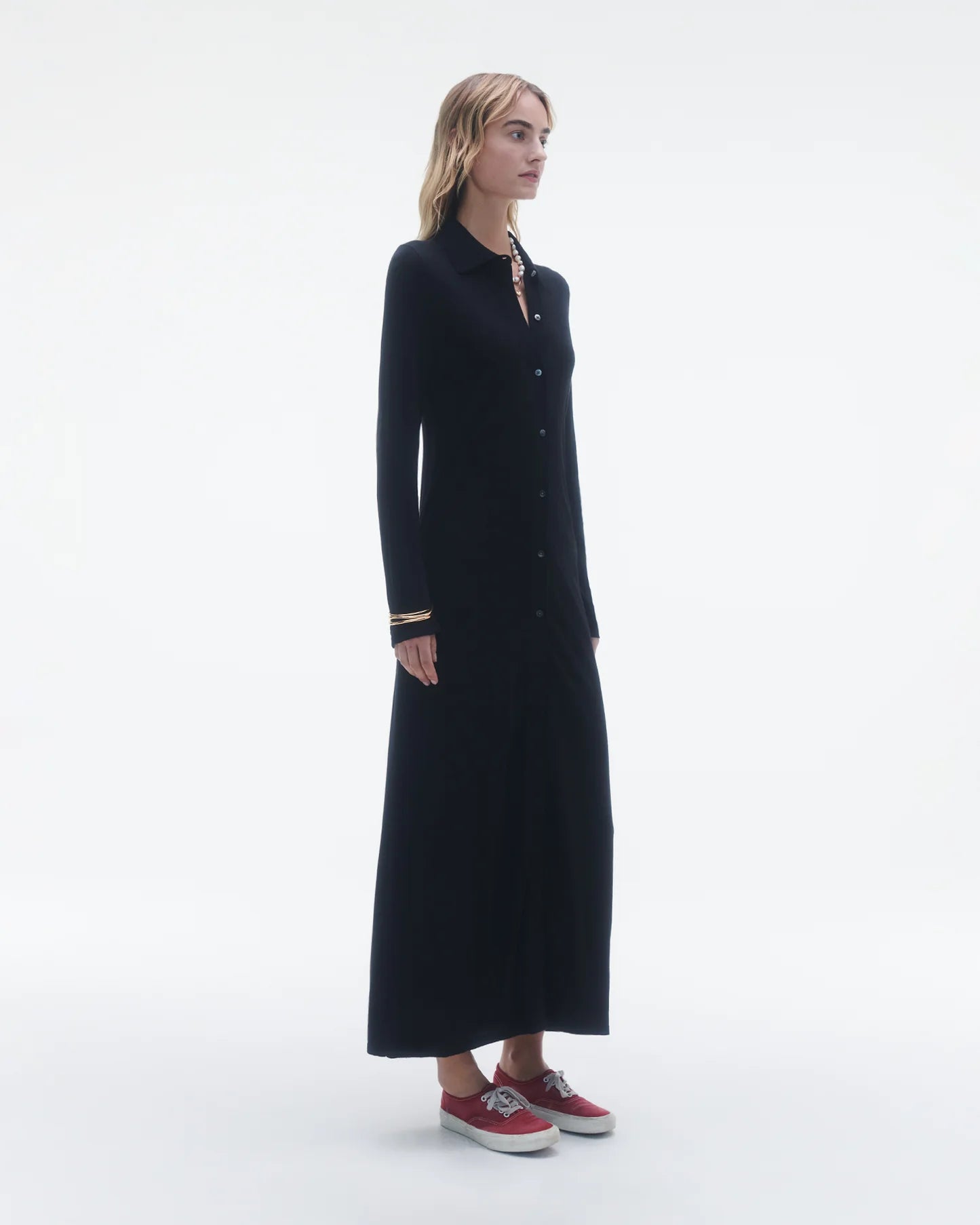 Guest In Residence Showtime Shirt Dress - Black