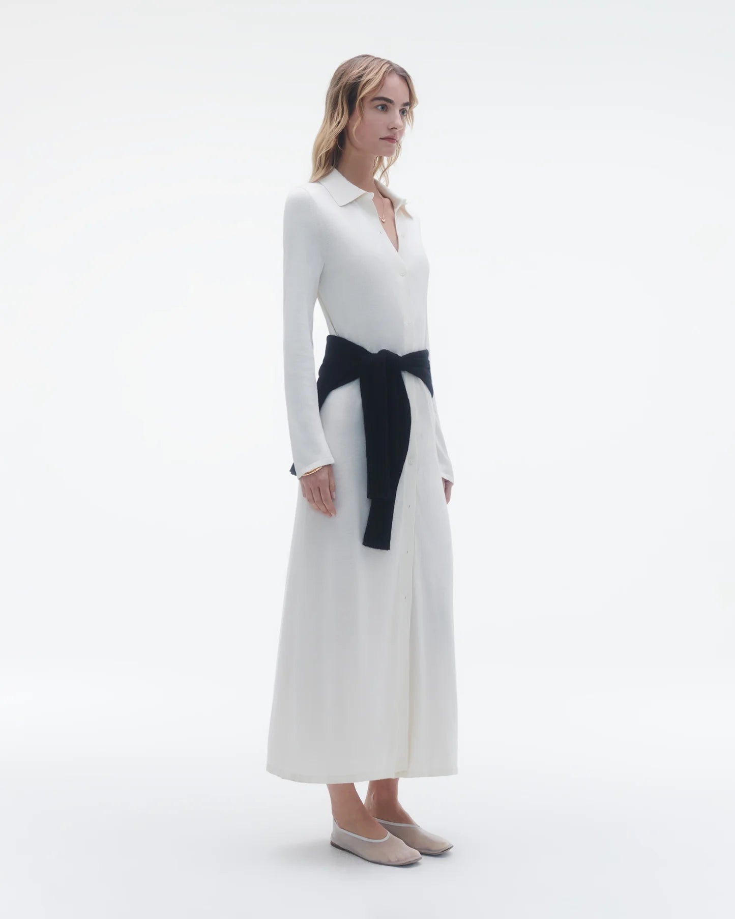 Guest In Residence Showtime Shirt Dress - Cream