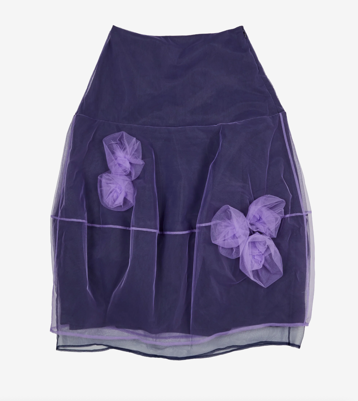 Molly Goddard Poppy Skirt - Navy Purple