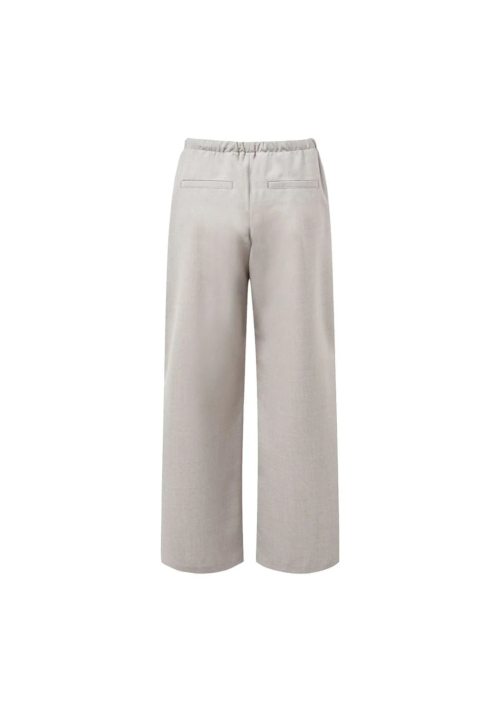 Amomento Wool Banding Pants - Beige