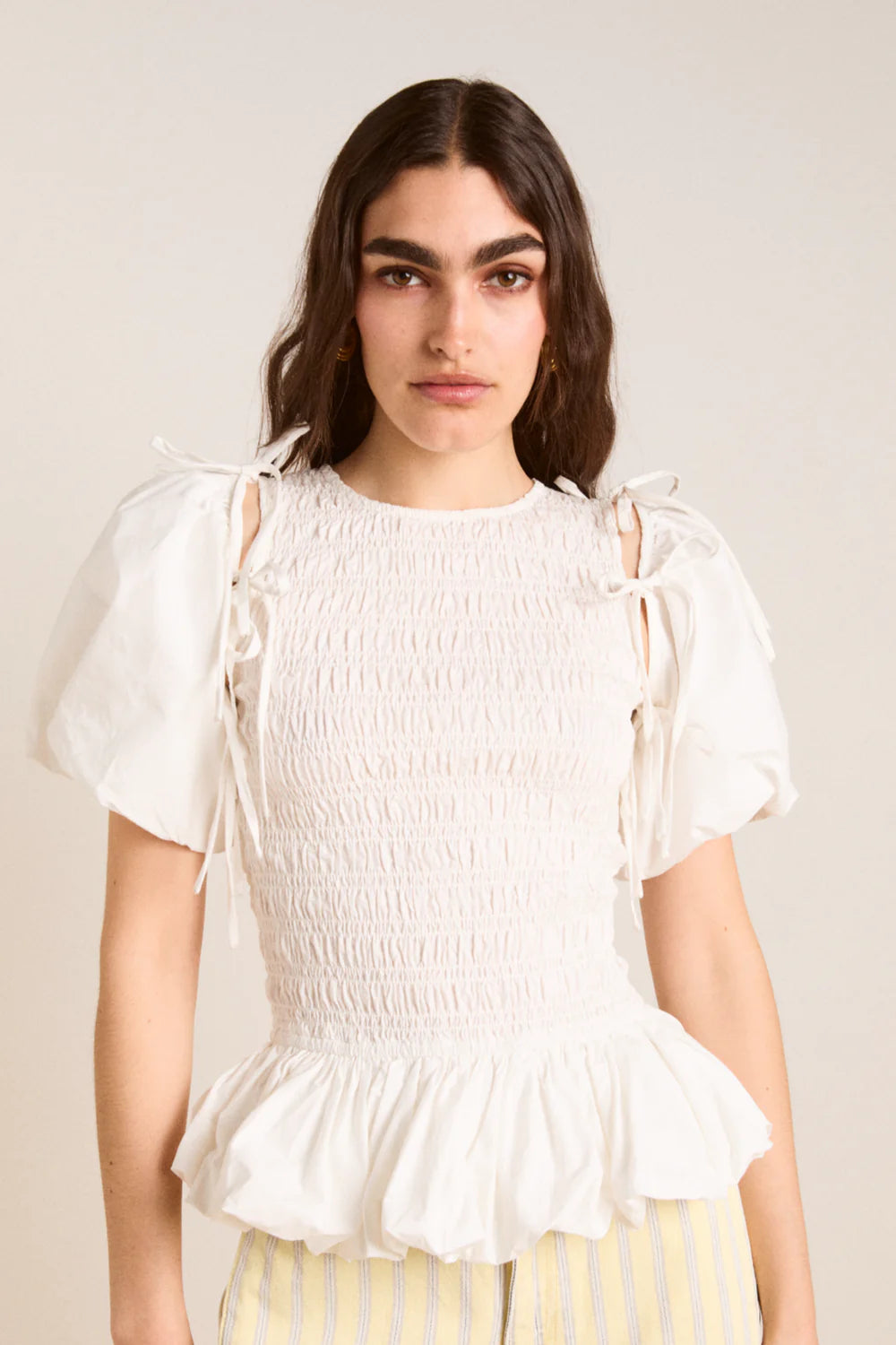 Damson Madder Becca Multi-Way Blouse - White
