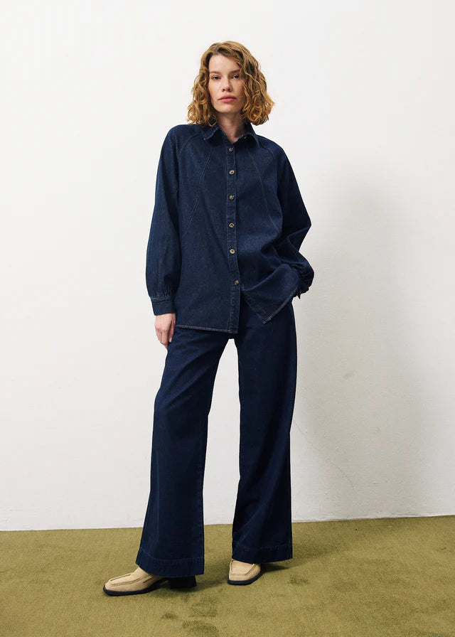 FRNCH CALEEN BLEU MARINE CHEMISE