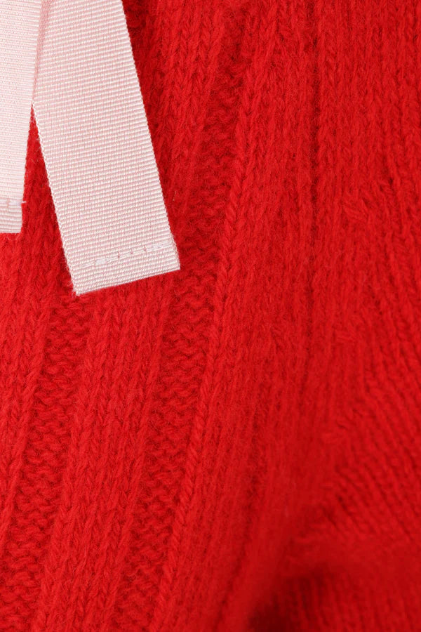 Molly Goddard Charlotte Cardigan Red