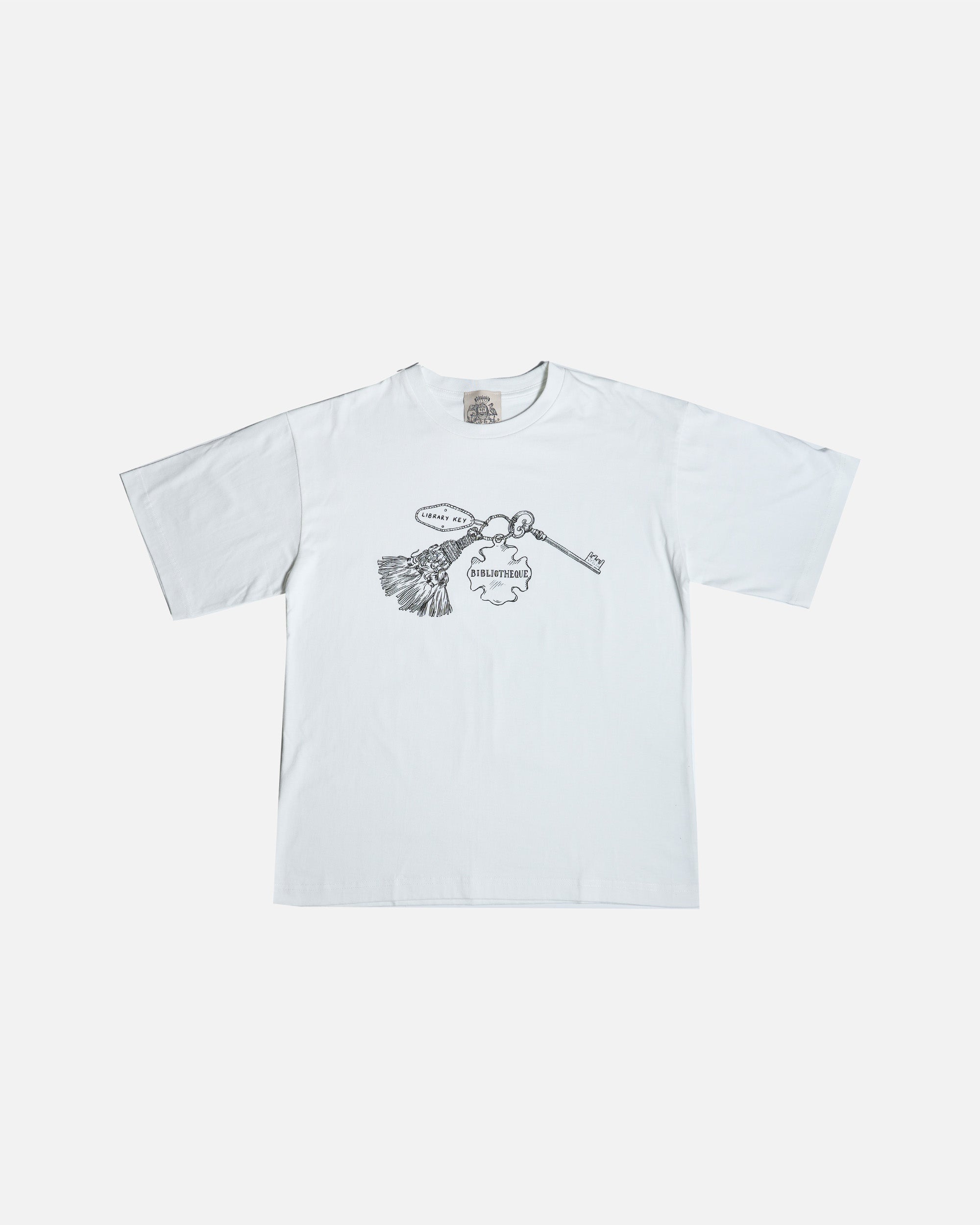 Decorum Bibliotheque’s Library key Exlibris T-shirt